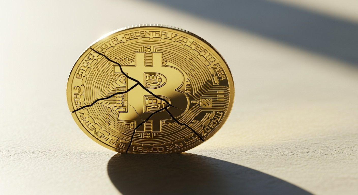 Bitcoin en chute libre : la cryptomonnaie perd 40% de sa valeur depuis son sommet post-Trump