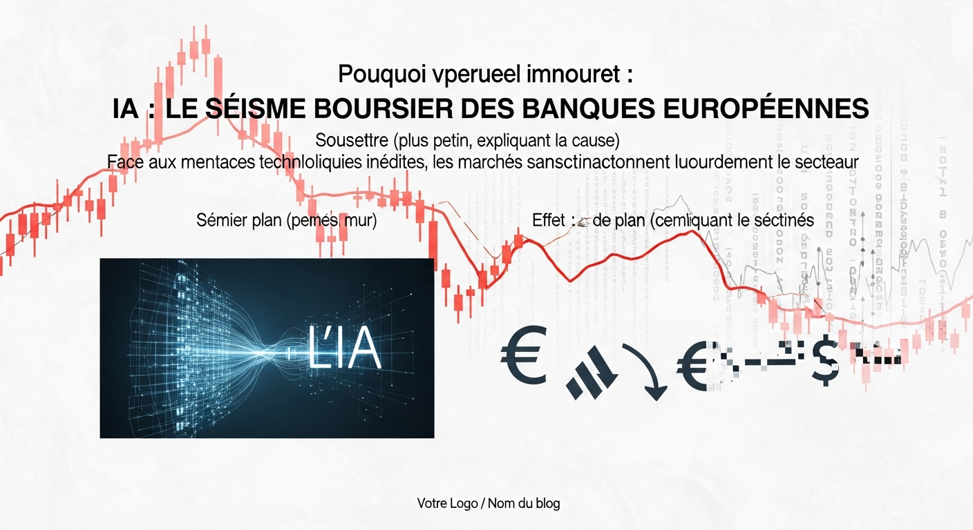 Intelligence artificielle : les banques européennes plongent en bourse face aux nouvelles menaces technologiques