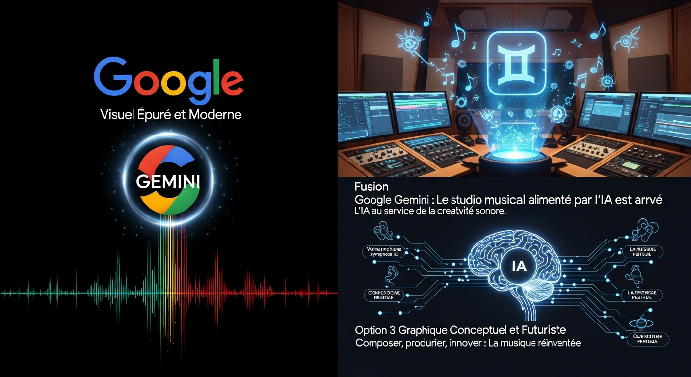 Lyria 3 : Google transforme Gemini en studio musical avec l'IA